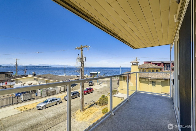 2514 57th Ave SW Unit 301, Seattle, WA 98116 - balcony with a water and mountain view