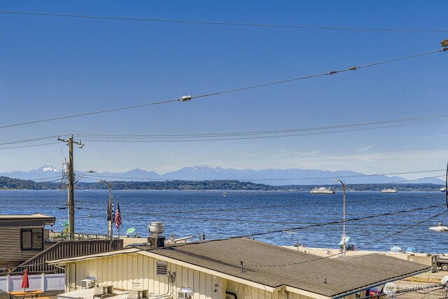 2514 57th Ave SW Unit 301, Seattle, WA 98116 - water view featuring a mountainous background