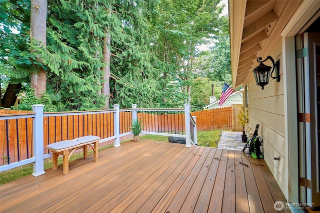 2003 SW 307th St Unit B, Federal Way, WA 98023 - wooden terrace featuring a fenced backyard