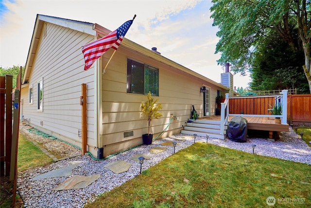 2003 SW 307th St Unit B, Federal Way, WA 98023 - view of side of property with a wooden deck