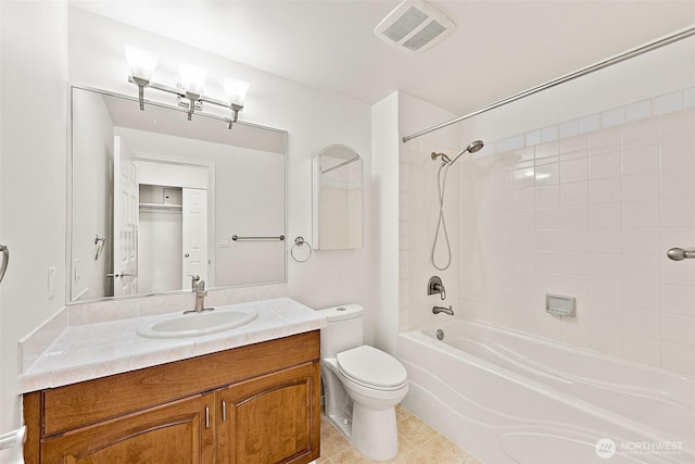 3201 Pacific Ave Unit 602, Tacoma, WA 98418 - full bath with vanity, shower / tub combination, and tile patterned flooring