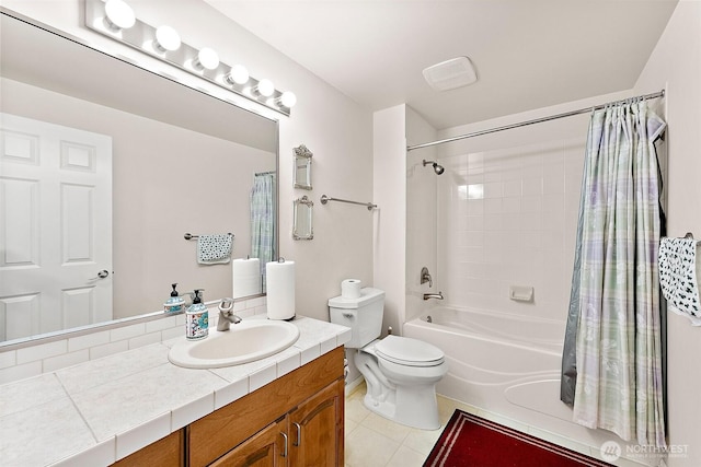3201 Pacific Ave Unit 602, Tacoma, WA 98418 - full bath featuring tile patterned floors, shower / bath combo, and vanity