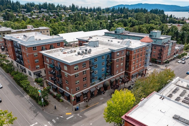 960 Harris Ave Unit 305, Bellingham, WA 98225 - drone / aerial view of a mountain backdrop and apartment complex
