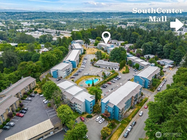 15146 65th Ave S Unit 518, Tukwila, WA 98188 - bird's eye view of a pool area