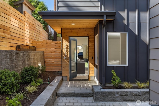 2616 E Roy St, Seattle, WA 98112 - view of exterior entry with board and batten siding
