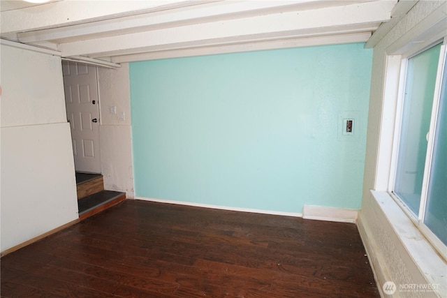 4011 147th Pl SE, Bellevue, WA 98006 - spare room featuring hardwood / wood-style flooring and stairway