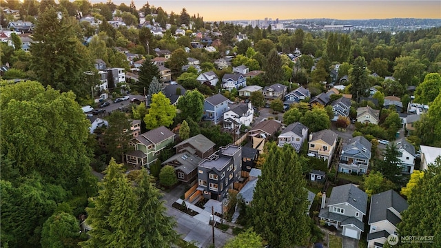 2618A E Roy St, Seattle, WA 98112 - aerial view at dusk of a residential view