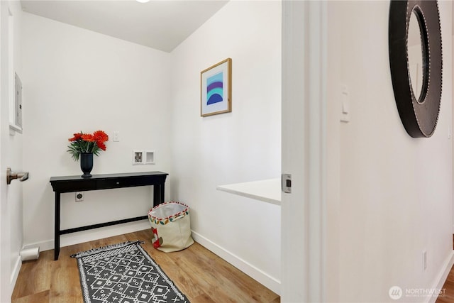 10507 NE 193rd St, Bothell, WA 98011 - doorway with wood finished floors and baseboards