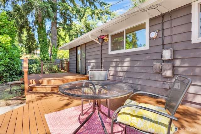 10507 NE 193rd St, Bothell, WA 98011 - deck with outdoor dining area