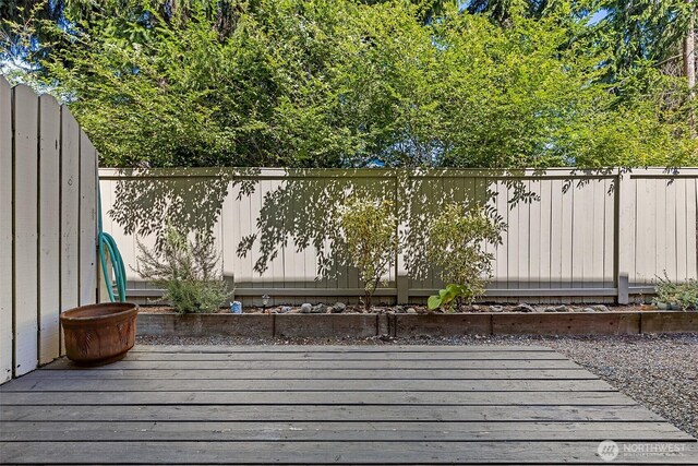 2621 Mountain View Ave W Unit 5B, Tacoma, WA 98466 - deck featuring a fenced backyard