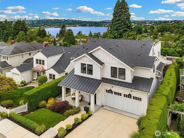 3865 46th Ave NE, Seattle, WA 98105 - aerial perspective of suburban area with a large body of water