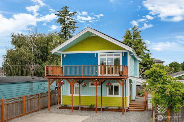 4824 Willow Dr, Blaine, WA 98230 - back of property with a wooden deck