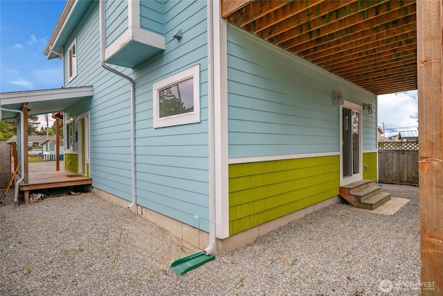 4824 Willow Dr, Blaine, WA 98230 - view of side of home featuring entry steps