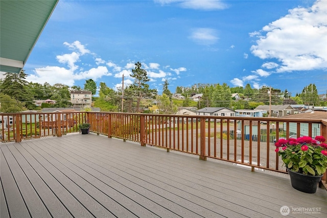 4824 Willow Dr, Blaine, WA 98230 - wooden deck featuring a residential view