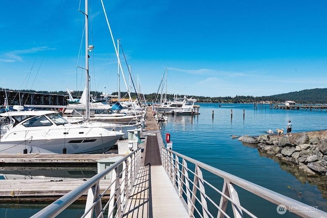 1600 5th St Unit D-162, Anacortes, WA 98221 - dock area featuring a water view