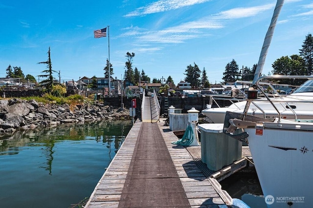 1600 5th St Unit D-162, Anacortes, WA 98221 - dock area featuring a water view