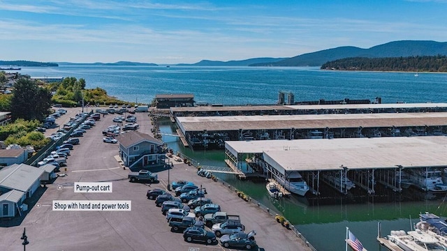 1600 5th St Unit D-162, Anacortes, WA 98221 - drone / aerial view of a water and mountain view