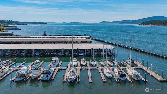 1600 5th St Unit D-162, Anacortes, WA 98221 - bird's eye view of a water and mountain view