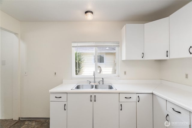 812 Duffy St, Aberdeen, WA 98520 - kitchen featuring white cabinetry and light countertops