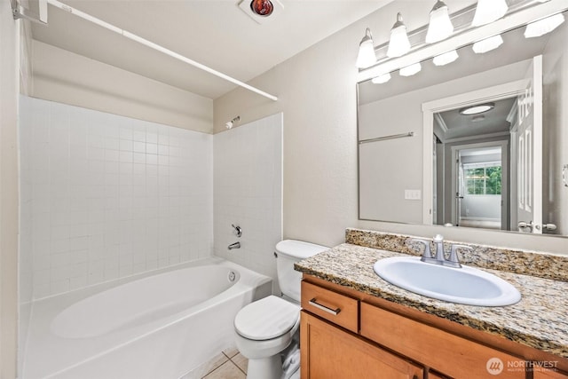 9822 NE 122nd St Unit U201, Kirkland, WA 98034 - full bath with vanity, shower / tub combination, and tile patterned floors