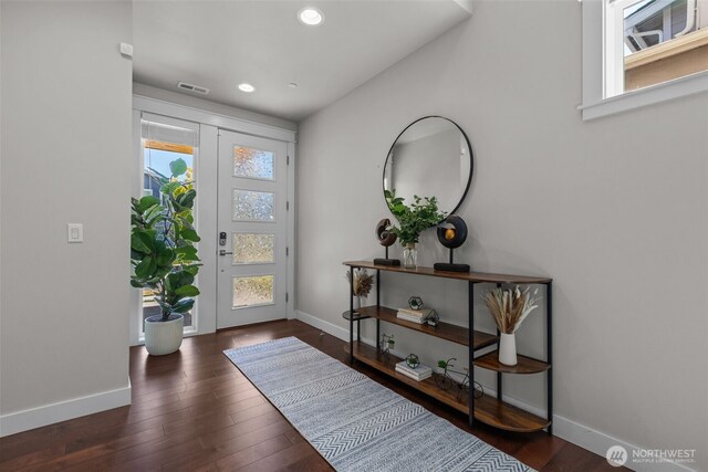23422 26th Ave SE, Bothell, WA 98021 - entryway with healthy amount of natural light, recessed lighting, and wood finished floors