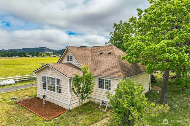 143 Mauerman Rd, Chehalis, WA 98532 - view of home's exterior featuring roof with shingles and a mountain view