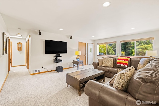 50 Steve Pl, Sequim, WA 98382 - living area featuring recessed lighting and light colored carpet