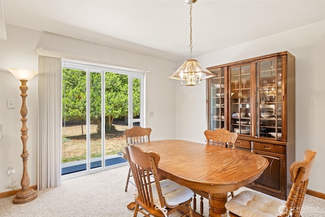 50 Steve Pl, Sequim, WA 98382 - dining space with a chandelier and carpet flooring