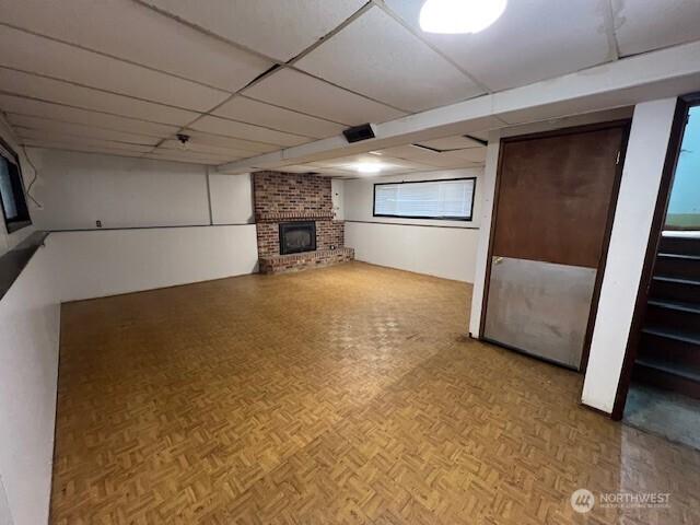 29024 38th Ave S, Auburn, WA 98001 - below grade area featuring a brick fireplace