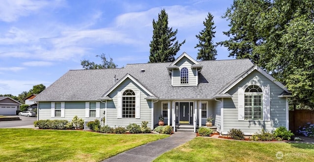 1307 Birchwood Dr, Everson, WA 98247 - cape cod home with a front yard and roof with shingles