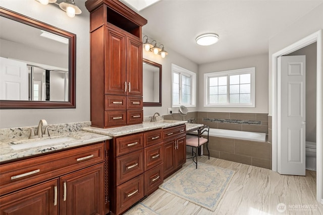 4618 51st Street Ct E, Tacoma, WA 98443 - full bath with double vanity and a garden tub