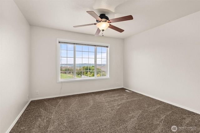 4618 51st Street Ct E, Tacoma, WA 98443 - empty room with dark colored carpet and ceiling fan