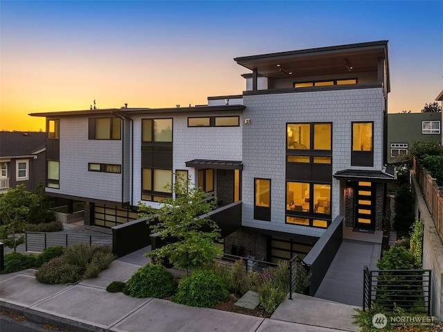 330 3rd Ave S Unit C, Kirkland, WA 98033 - view of front of home with a standing seam roof and a balcony