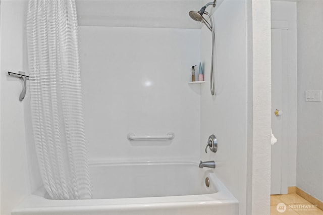 541 75th Way NE, Olympia, WA 98506 - full bathroom with tile patterned flooring and shower / bath combination with curtain