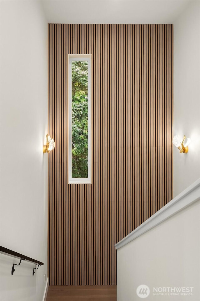 3968 162nd Pl SE, Bellevue, WA 98006 - stairs featuring wood finished floors