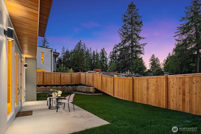 3968 162nd Pl SE, Bellevue, WA 98006 - fenced backyard featuring a patio area