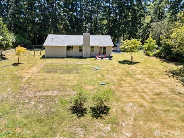 5414 70th Ave NE, Olympia, WA 98516 - view of front of home featuring a front lawn and a chimney