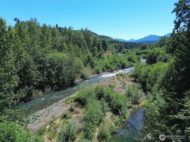 77 A Rd, Less Traveled, Sequim, WA 98382 - view of mountain background featuring a heavily wooded area