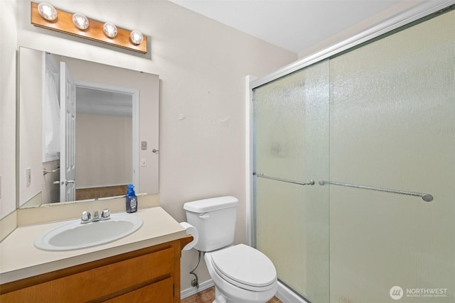2512 Columbus Ave, Port Angeles, WA 98362 - bathroom featuring vanity and a stall shower