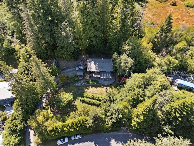 14068 Crater Lake Rd, Anacortes, WA 98221 - drone / aerial view of a heavily wooded area