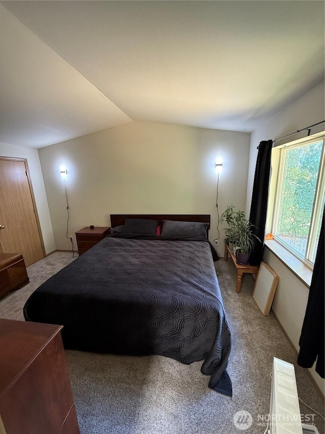 6404 220th Street Ct E, Spanaway, WA 98387 - bedroom featuring carpet floors and lofted ceiling