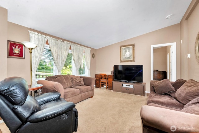 8310 207th St E, Spanaway, WA 98387 - carpeted living room with lofted ceiling