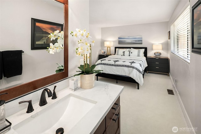 16671 SE 17th Pl, Bellevue, WA 98008 - bedroom with a sink and light carpet