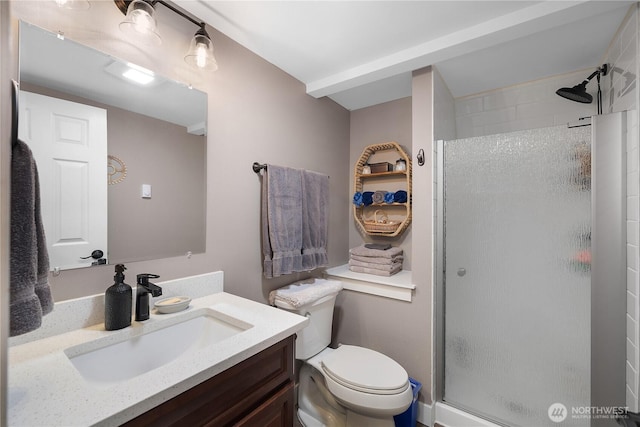 22305 Autumnwood Ct SE, Yelm, WA 98597 - full bath featuring a shower stall and vanity