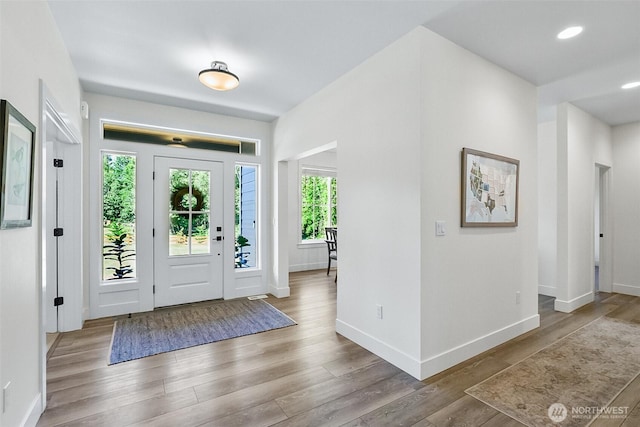 13426 108th St NE, Lake Stevens, WA 98258 - foyer entrance featuring wood finished floors and recessed lighting