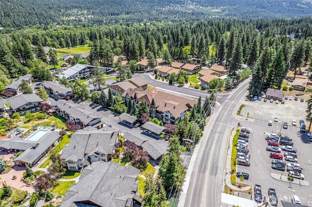 110 Icicle Unit K, Leavenworth, WA 98826 - aerial view of residential area featuring a heavily wooded area