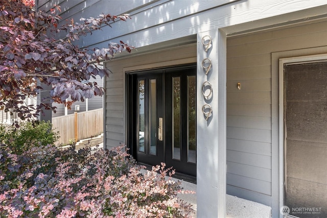 9909 123rd Ln NE, Kirkland, WA 98033 - view of exterior entry featuring french doors
