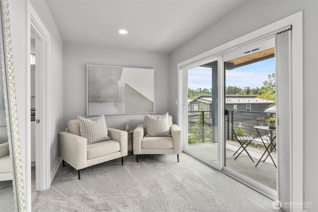 9909 123rd Ln NE, Kirkland, WA 98033 - sitting room with carpet flooring and recessed lighting
