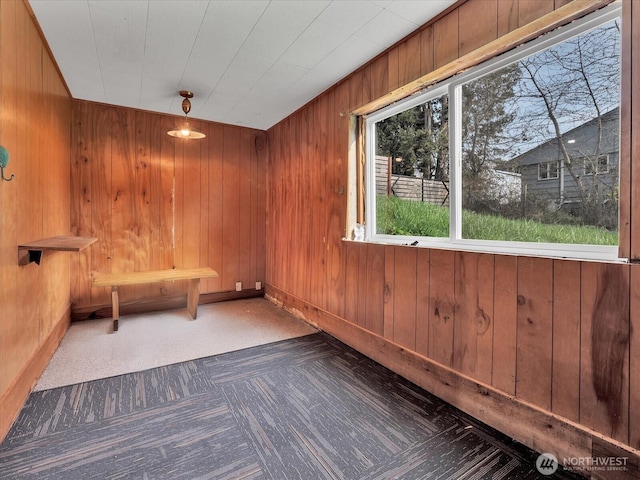 5041 Guide Meridian, Bellingham, WA 98226 - unfurnished room with wooden walls and carpet