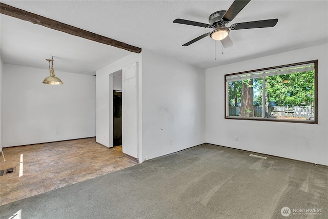 4239 S 184th Pl, Seatac, WA 98188 - spare room with a ceiling fan and carpet floors